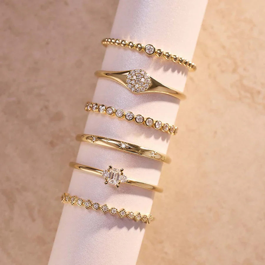 Diamond Bubble Ring