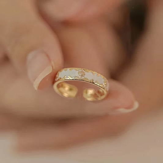 Vintage Open Cuff Elegance Ring