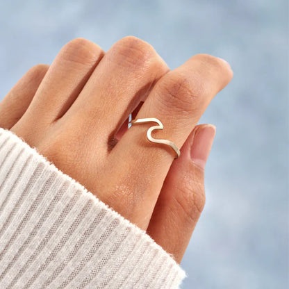 Gold Wave Ring