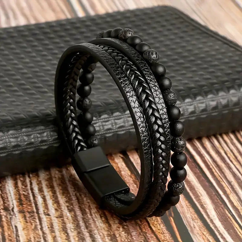 Luxurious Tiger Eye Faux Leather Bracelets CoutureLine