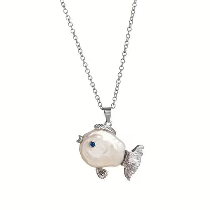 Pearlescent Ocean Reverie Pendant Necklace