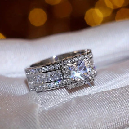 Luxury Zirconia Square Ring