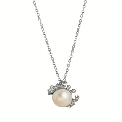 Pearlescent Ocean Reverie Pendant Necklace