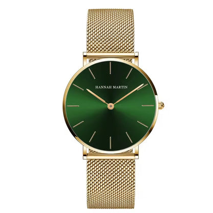 Elegant Rose Gold Wristwatch Featuring Quartz Movement