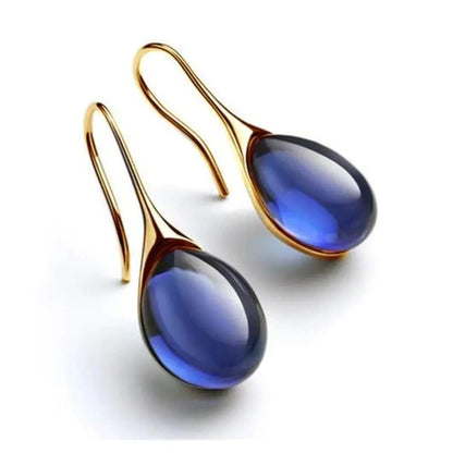 Luxe Crystal Drops earings in Gold & Silver