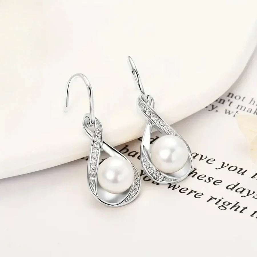 Gold Pearl Earrings