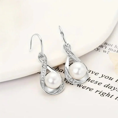 Gold Pearl Earrings