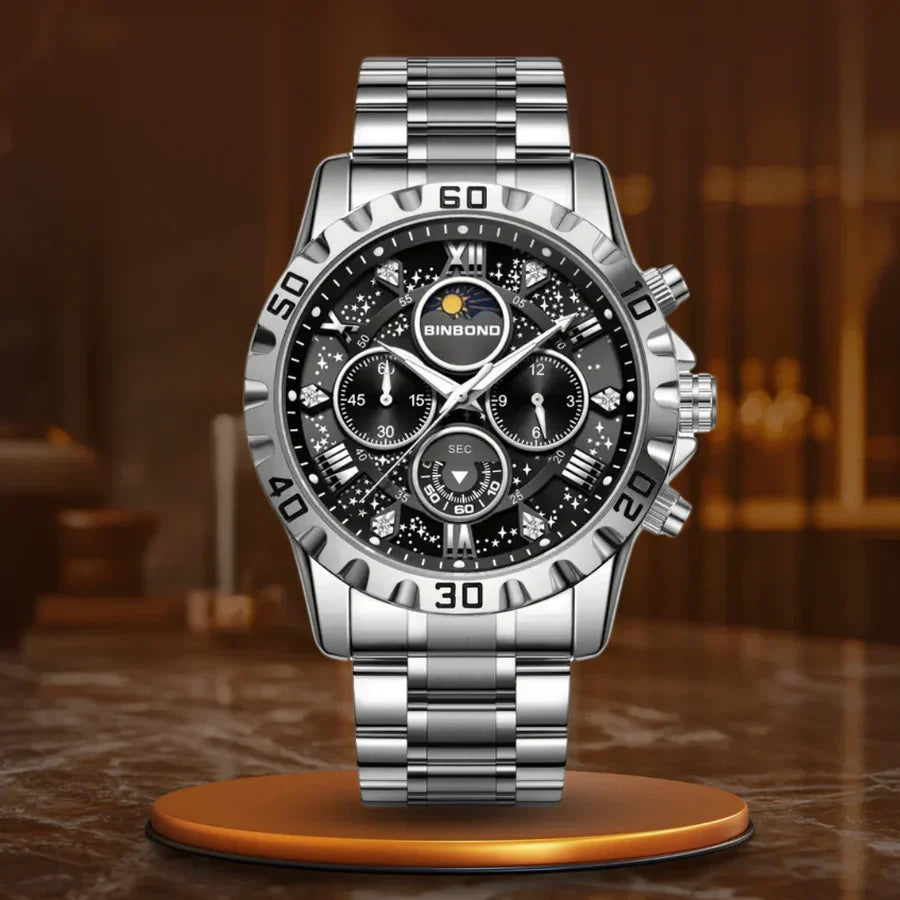 Freddie | Luxury Chronograph Watch with Metal Bracelet