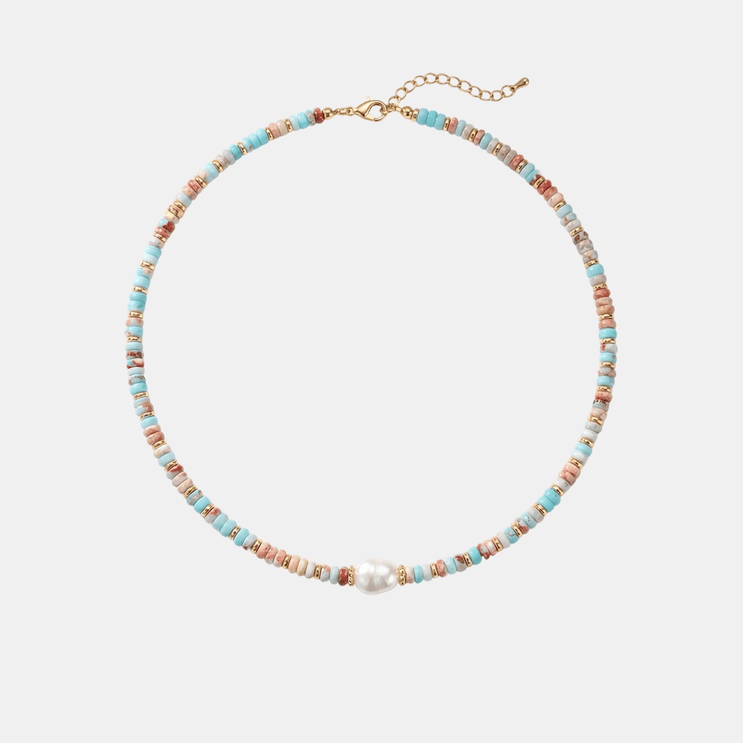 Pastel Pearl Bead Necklace