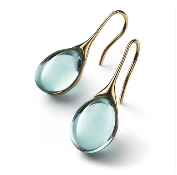 Inlaid Opal Fashion Earrings