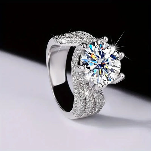 Juliette | Vintage Wavy Zirconium Ring
