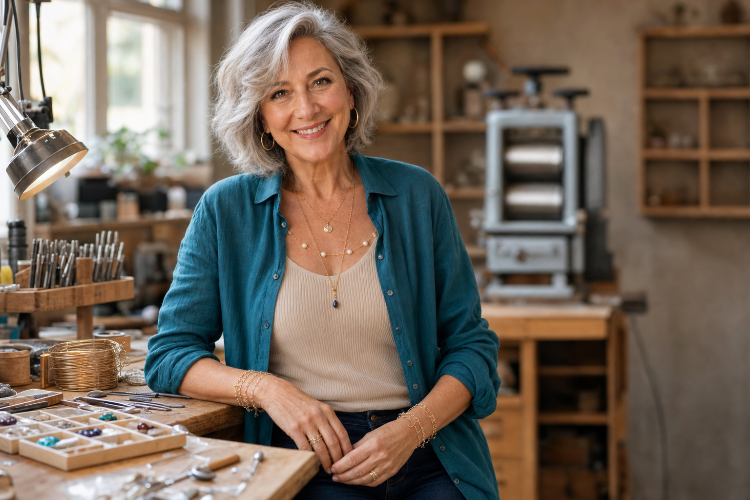 Luxina founder and goldsmith